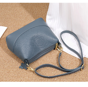 Ladies Embossed PU Leather Crossbody Bag <b>Small</b> Women PU Leather <b>Handbag</b> Women Leather Satchel Shoulder Bag - Product Image 5
