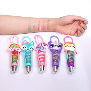 <span class=keywords><strong>Gloss</strong></span> à lèvres pour filles <span class=keywords><strong>rose</strong></span>, à base d'huile, mignon, fruité, <span class=keywords><strong>pailleté</strong></span>, personnalisable avec votre propre logo, marque privée, <span class=keywords><strong>gloss</strong></span> à lèvres avec porte-clés - Product Image 5