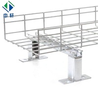 Panier en treillis métallique en acier inoxydable personnalisé pré-galvanisé grille chemin de câbles avec aluminium de type perforé pour la gestion des câbles