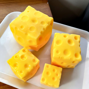 New Style Extra Large Silicone Cheese Squeeze Toy Fun Stress Relief Gift for 14 Years & up Wholesale - Product Image 1