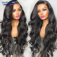 Perruques Lace Front sans colle Hd, perruques Body Wave cheveux humains Lace Front perruque de cheveux vierges bouclés profonds, perruques Full Lace 360 pour femmes noires