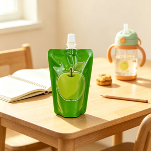 Multi Color Poly Packaging <strong>Bags</strong> Juice And Beverage Puree <strong>Bags</strong> Leak Proof Design With Suction Nozzle - Product Image 2