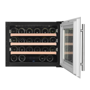 Vente en gros d'usine de design OEM pour bouteilles de <span class=keywords><strong>vin</strong></span> Réfrigérateur à <span class=keywords><strong>vin</strong></span> électrique VI24S 24 bouteilles Température électronique 45 R600a 220 - Product Image 4