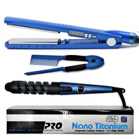 Lisseur à cheveux LCD personnalisé de haute qualité avec logo, fer à lisser professionnel à plaques larges, vente en gros