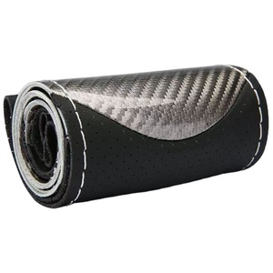 Housse de guidon <span class=keywords><strong>Amazon</strong></span> transfrontalière en <span class=keywords><strong>cuir</strong></span> microfibre Housses de <span class=keywords><strong>volant</strong></span> décoratives de voiture cousues à la main universelles quatre saisons - Product Image 5