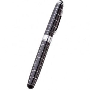 Stylo publicitaire promotionnel de haute qualité, rayé, épais, avec logo personnalisé imprimé, largeur d'écriture 0,7 mm, en acier, pour affaires et articles fantaisie - Product Image 3