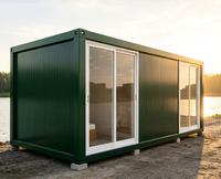 Cabane modulaire à porte coulissante, cabane préfabriquée pour invités, cabane de jardin, cabane pour le personnel, cabane modulaire à porte coulissante sur mesure
