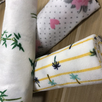 Tissu en velours super doux pour bébés, 100% fibre de polyester, tissu imprimé tricoté pour mini-couverture de bébé, vente en gros d'usine