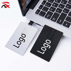 Creative Metal Customized Business Advertising Gift Usb Credit Card Promotional Gift 128mb to 128GB USB Card