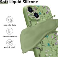 Étui de téléphone iPhone de luxe mat à motif de fleurs sauvages, avec un motif floral coloré et tendance, antichoc, pour femmes