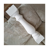 Balustre ornemental en polyuréthane moderne de style européen pour balcon d'escalier, terrasse extérieure de villa