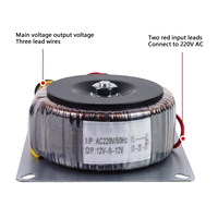 Original 220V à 9V/12V/15V/18V/20V/22V/24V/28V double transformateur d'alimentation 100W 10x10x10cm plastique carton