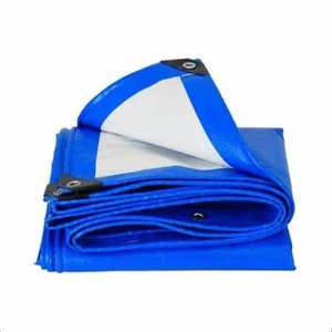 Bâche bleue en polypropylène pour l'extérieur personnalisée bâche imperméable en poly couvre piscine jusqu'à 12 pieds 4x4m - Product Image 5