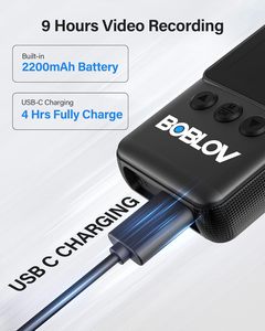 <span class=keywords><strong>BOBLOV</strong></span> A23 64GB HD 1080P Night Vision180 ° Lente giratoria Videocámara Cuerpo Cámara desgastada con audio - Product Image 4