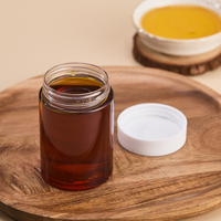 Botol Madu Plastik PET Aman untuk Makanan, Diameter 40mm, 190ml, Wadah Makanan Kosong dengan Tutup Flip Top dan Tutup Ulir untuk Kemasan Madu