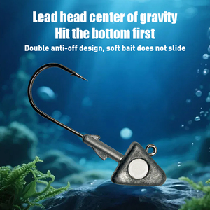 Hameçons de pêche Swimbait avec tête de jig, leurres lestés pour la pêche en eau salée et en mer - Product Image 5