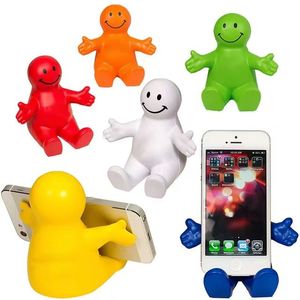 Support de téléphone anti-stress personnalisé <span class=keywords><strong>en</strong></span> <span class=keywords><strong>mousse</strong></span> PU promotionnel support <span class=keywords><strong>petit</strong></span> homme <span class=keywords><strong>en</strong></span> forme de nouveauté Smiley doux - Product Image 1