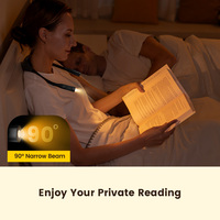 Lampe de lecture LED USB Type-C rechargeable 1200 mAh, légère et flexible, à suspendre au cou, idéale pour les amateurs de livres – Offre en gros à prix réduit
