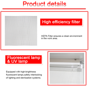 HD-850 Máy tính để bàn <span class=keywords><strong>mini</strong></span> ngang laminar dòng chảy Tủ laminar dòng chảy mui xe - Product Image 5