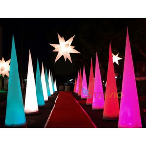 Modèle de pilier de cônes gonflables de décoration de fête d'événement bon marché avec colonnes gonflables légères de LED artistiques d'étape personnalisée - Product Image 4