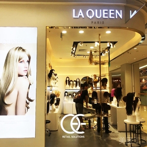 Vente flash : Design de magasin de coiffure, présentoir de salon de coiffure, design d'intérieur 3D, décoration de magasin de perruques, comptoir de présentation - Product Image 5
