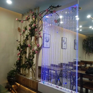 Mur à bulles en acrylique moderne avec lumières LED Séparateurs <span class=keywords><strong>de</strong></span> pièces avec écran mobile pour décoration murale Design moderne - Product Image 4