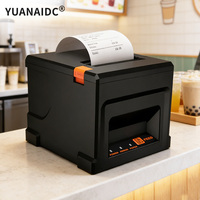 Imprimante thermique de reçus 80 mm avec coupe automatique pour usage professionnel, connexion Bluetooth, USB, LAN, prix abordable, en stock
