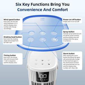 Portable 1350ML <span class=keywords><strong>Mobile</strong></span> <span class=keywords><strong>Climatiseur</strong></span> 120 ° Oscillation 4 Vitesses 2 Modes De Pulvérisation 12H Minuterie Télécommande <span class=keywords><strong>Silencieux</strong></span> Désodorisant pour - Product Image 6