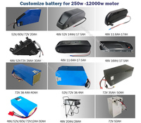 20x4. Kit de conversion de vélo électrique Fatbike 24 26x4.0 1500w 5000w 2000w 48v 52v 72v avec moteur de moyeu de roue arrière 3000w