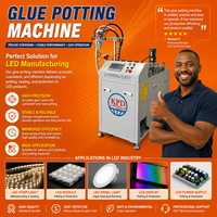Máquina Dispensadora de Pegamento AB Semiautomática de Doble Componente, Portátil, para Resina Epoxi, PU, Silicona, para Electrónica, Placas de Circuito LED