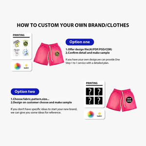 Personalización de marca Pantalones <span class=keywords><strong>cortos</strong></span> casuales personalizados Ropa de calle lavada con ácido medio Jogging Comfort Blonde Sports Pantalones <span class=keywords><strong>cortos</strong></span> con cintura elástica - Product Image 5