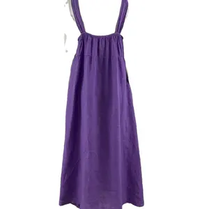Factory Outlet Womens Dresses 2024 Spring Summer Elegant linen Dress