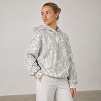 Sweat-shirt à capuche imprimé pour femme Joydressing, coupe décontractée, manches longues, décontracté, pour la vente en gros aux boutiques