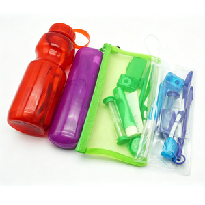 Portable Oral Hygiene Kit Plastic Dental Care Set Travel Toothbrush Floss Picks Organizer Bag - Product Image 1