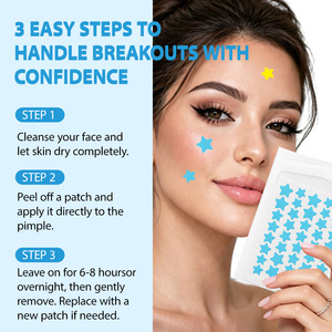 Cerotti Idrocolloidali per Acne, Patch per Brufoli a Forma di Stella, Copri-Imperfezioni Colorati con Acido Salicilico e Tea Tree, Rivitalizzante Cutaneo per Tutti - Product Image 5