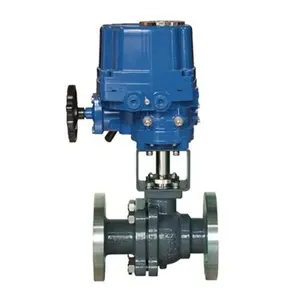 Nuzhuo DN20 Carbon Steel O-Type Electric Ball Valves Stainless Steel Control Valves Electric Regulating Valves