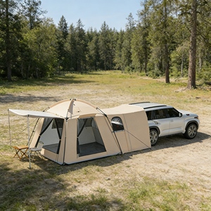 Carpa para Auto, Venta Directa de Fábrica, Impermeable y Resistente al Viento, Gran Espacio para Acampar al Aire Libre y Estacionar Vehículos - Product Image 3