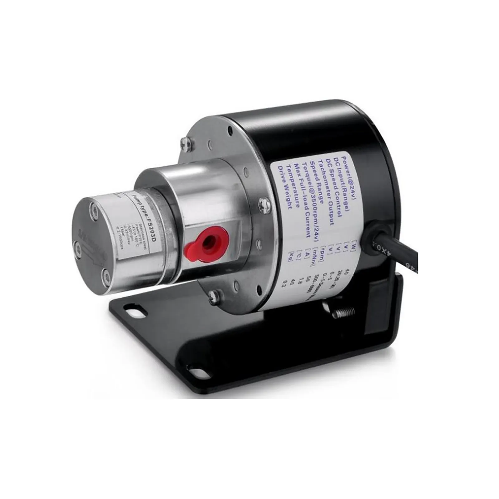 Fluidsmart FS203D micro water pump liquid sampling pump 24v dc chemical stainless gear micro magnetic gear pump