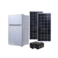 Vente directe usine Mini-réfrigérateur congélateur à congélation par le haut et refroidissement par le bas, refroidissement direct, dégivrage manuel, énergie solaire