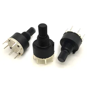 SR16 Plastic 16Mm Roterende Band Switch 1 Pole 5 6 8 Positie Handvat Lengte 15Mm As Band Switch