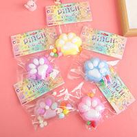 Jouet Mochi en silicone souple unique en forme de patte de chat TPR, très populaire, mignon, anti-stress, sensoriel, à presser