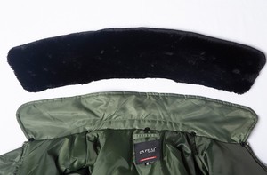 B15 High Quality Vintage Winter Thick <strong>Padded</strong> Nylon Faux Fur <strong>Waterproof</strong> Windproof Bomber <strong>Jacket</strong> Men - Product Image 6