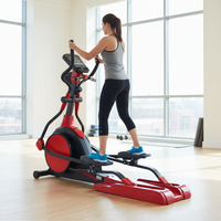 Elliptique d'exercice Cheernin Commercial auto-alimenté avec 8 niveaux de résistance et système d'entraînement hyper-silencieux