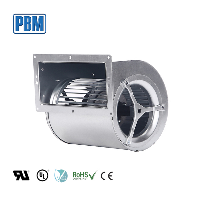 HAVC PBM 146mm Stainless Steel Impeller Fan Blower 230VAC Dual Inlet Centrifugal Housing Free Standing EC-AC Brushless Motor OEM