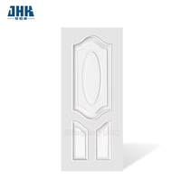 Portes intérieures en panneaux MDF gaufrés lisses avec apprêt blanc JHK-M04, design moderne, pour salon et salle de bain, panneaux de porte de haute qualité