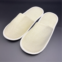 Pantoufles de douche jetables biodégradables à bout fermé pour femmes, prix abordable, pour hôtels et salles de bain