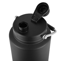 Carafe à eau en acier inoxydable personnalisée de 192 oz, 128 oz, 1 gallon, 5 litres avec poignée