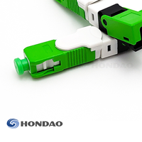 Konektor Serat Optik Cepat Hondao FAST X APC SC APC yang Dapat Dipasang di Lapangan, Konektor Cepat FTTH untuk Terminasi Kabel Drop