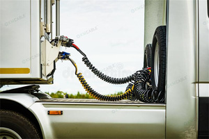 Faisceau de câblage pour éclairage de camion, assemblage de cordon à lame pour VR, <span class=keywords><strong>7</strong></span> voies, 15 pieds, rallonge ABS, adaptateur d'alimentation enroulé SAE, câble pour caméra de <span class=keywords><strong>remorque</strong></span> - Product Image 4