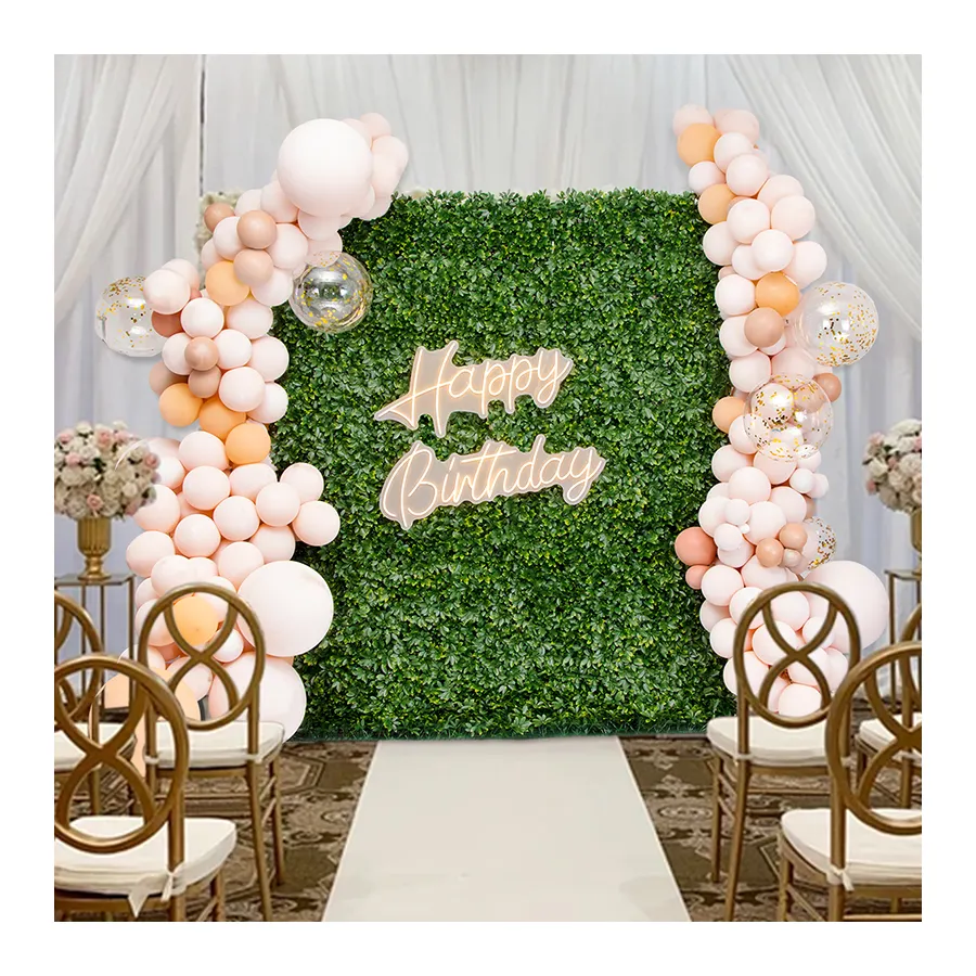 B015 3D Künstliche Pflanzen wand Tropisches Blatt Gras Panel Hintergrund für Hochzeit Geburtstags feier Werbung Wand Kreatives Gras
